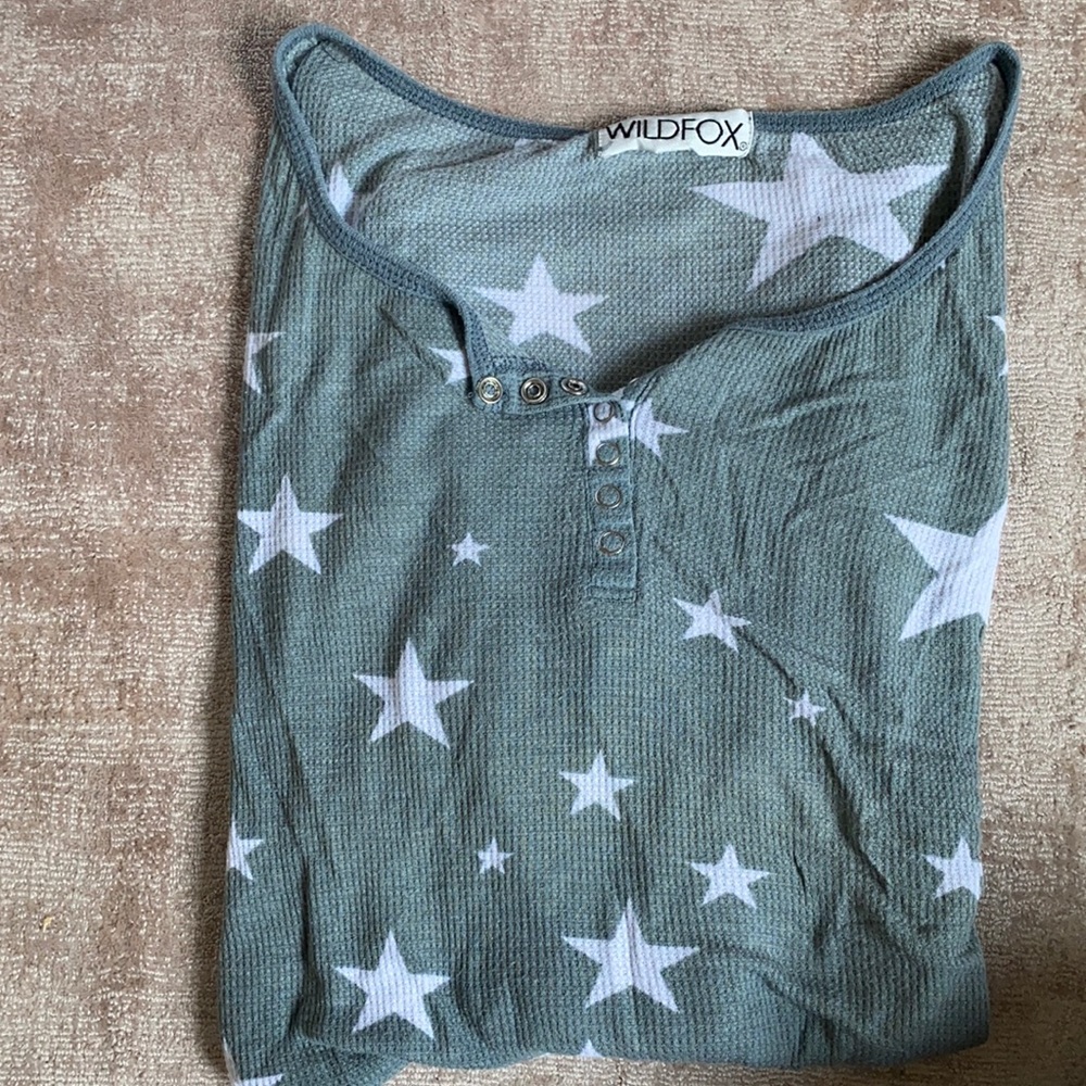 WildFox Star Waffle Long Sleeve